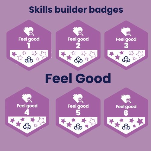 Skills builder woven badges - feel good
