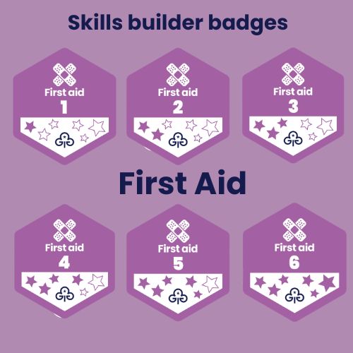 Skills builder woven badges - first aid