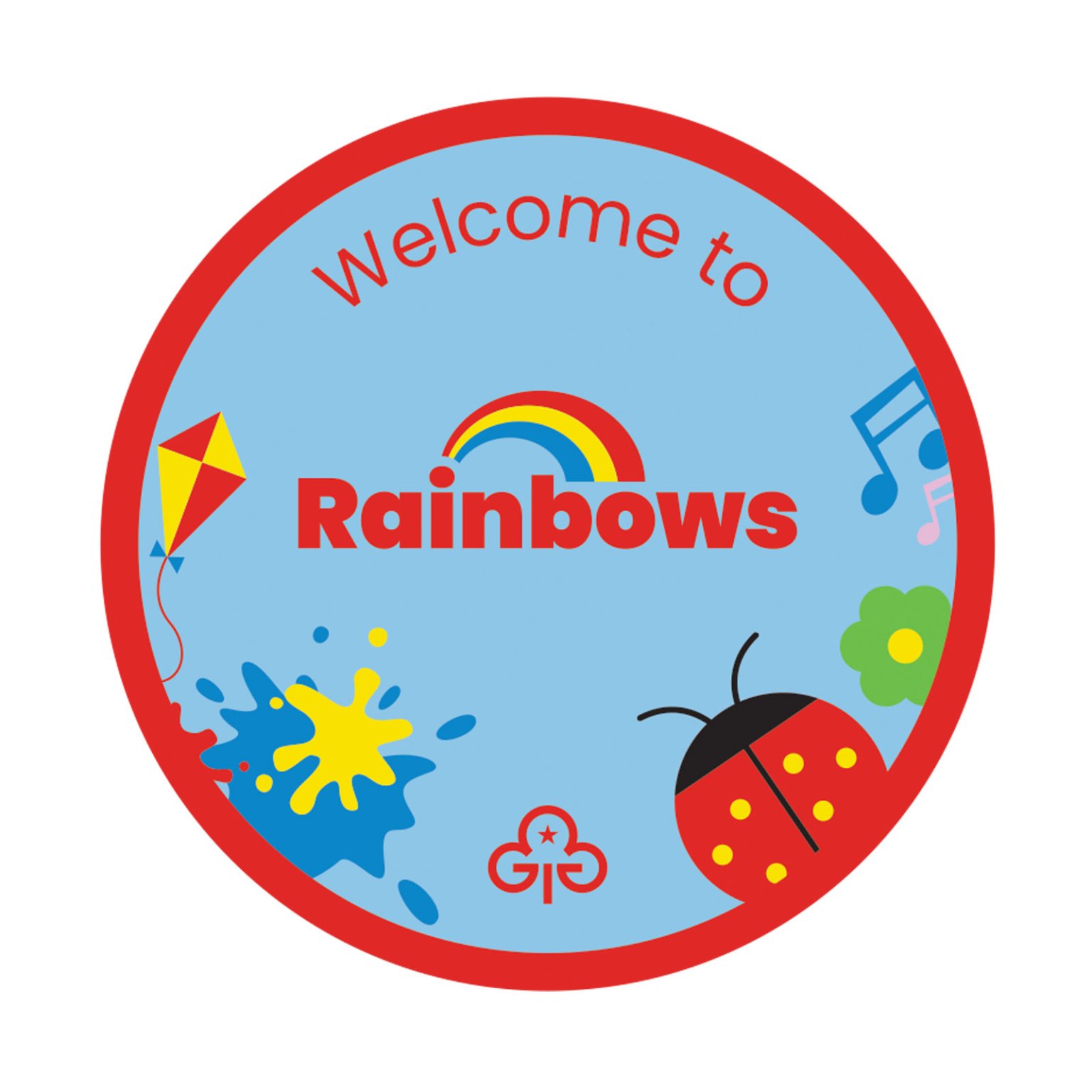 Welcome To Rainbows Badge Girlguiding Anglia Welcome To Rainbows Badge Girlguiding Anglia