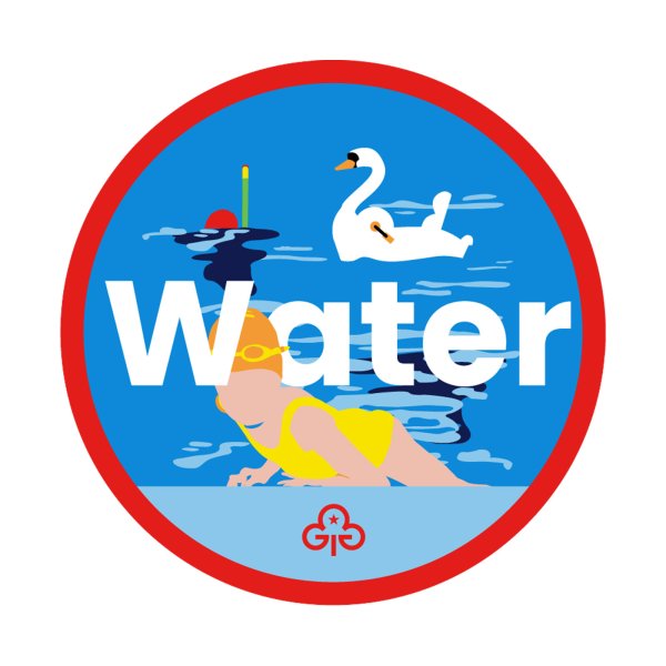 Rainbows water adventure badge