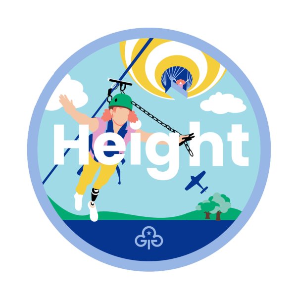 Guides height adventure badge