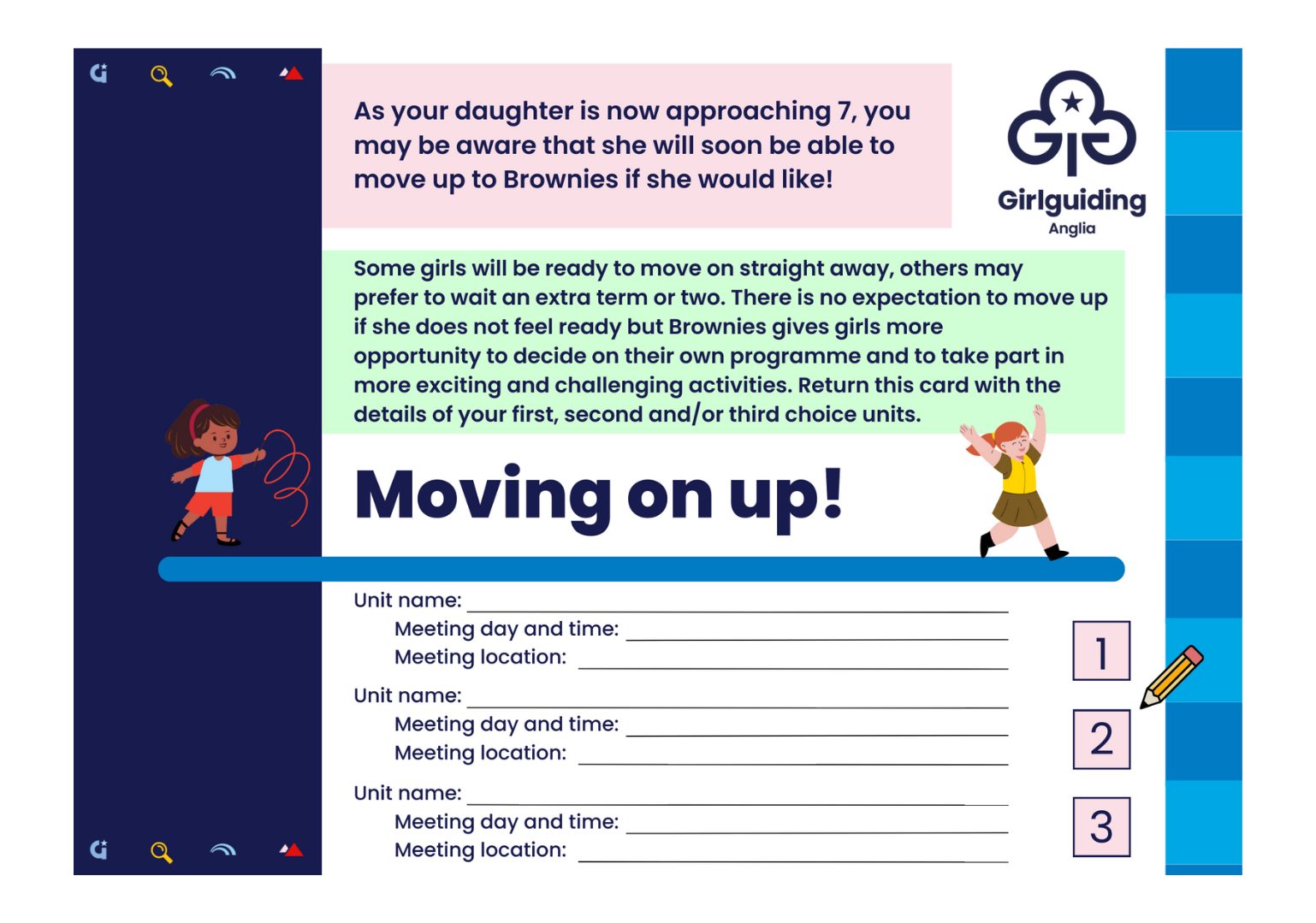 image relating to Moving up to Brownies leaflet