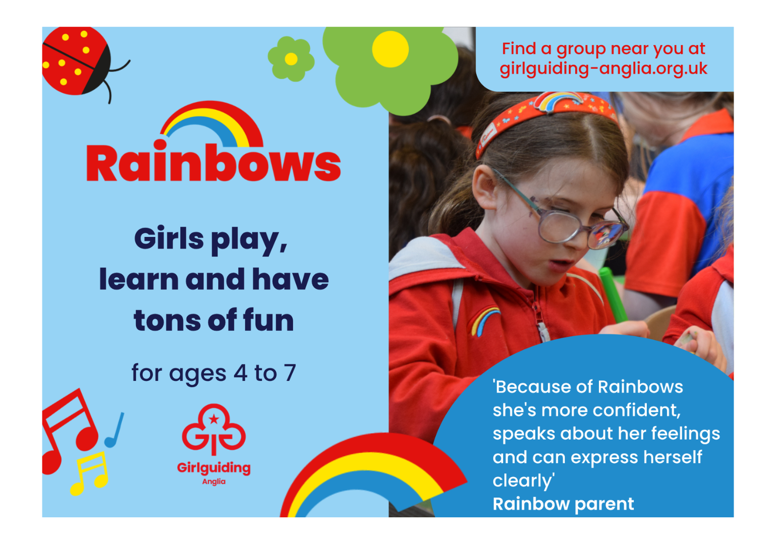 image relating to Rainbows magazine advert