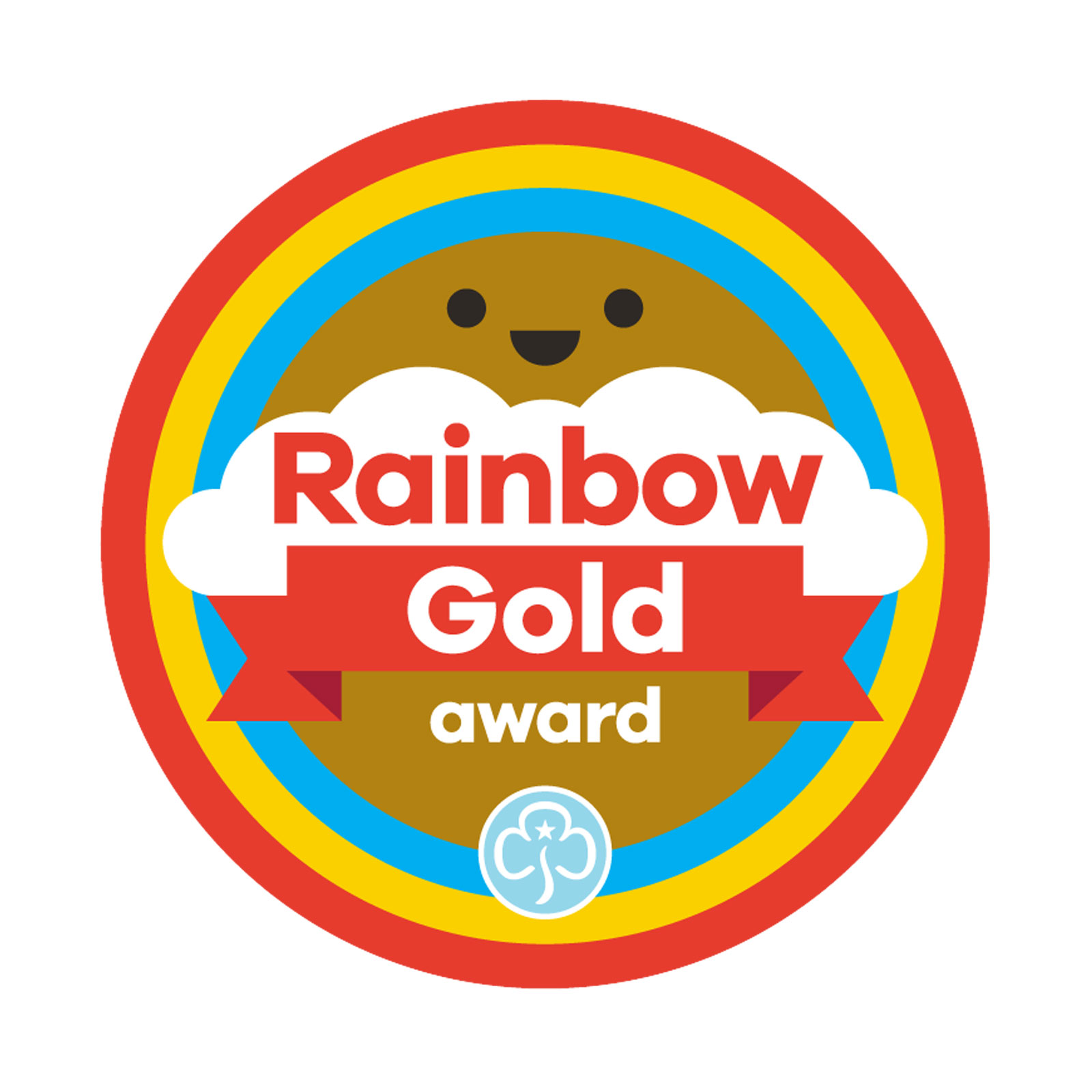 RAINBOWS GOLD AWARD WOVEN BADGE Girlguiding Anglia rainbows-gold-award-woven-badge-girlguiding-anglia