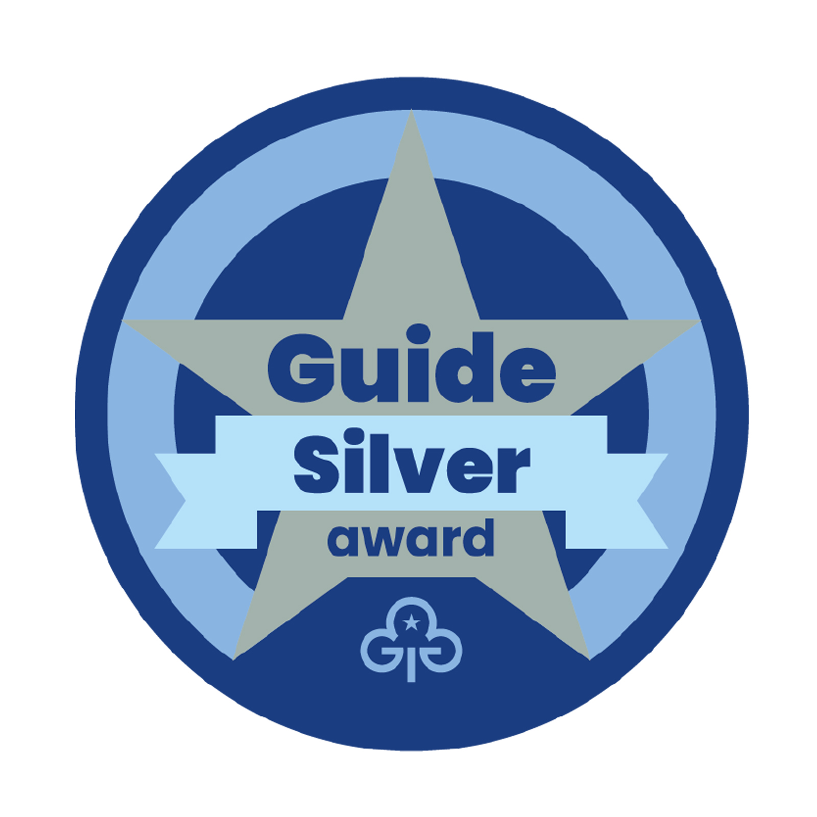 Guides silver award woven badge