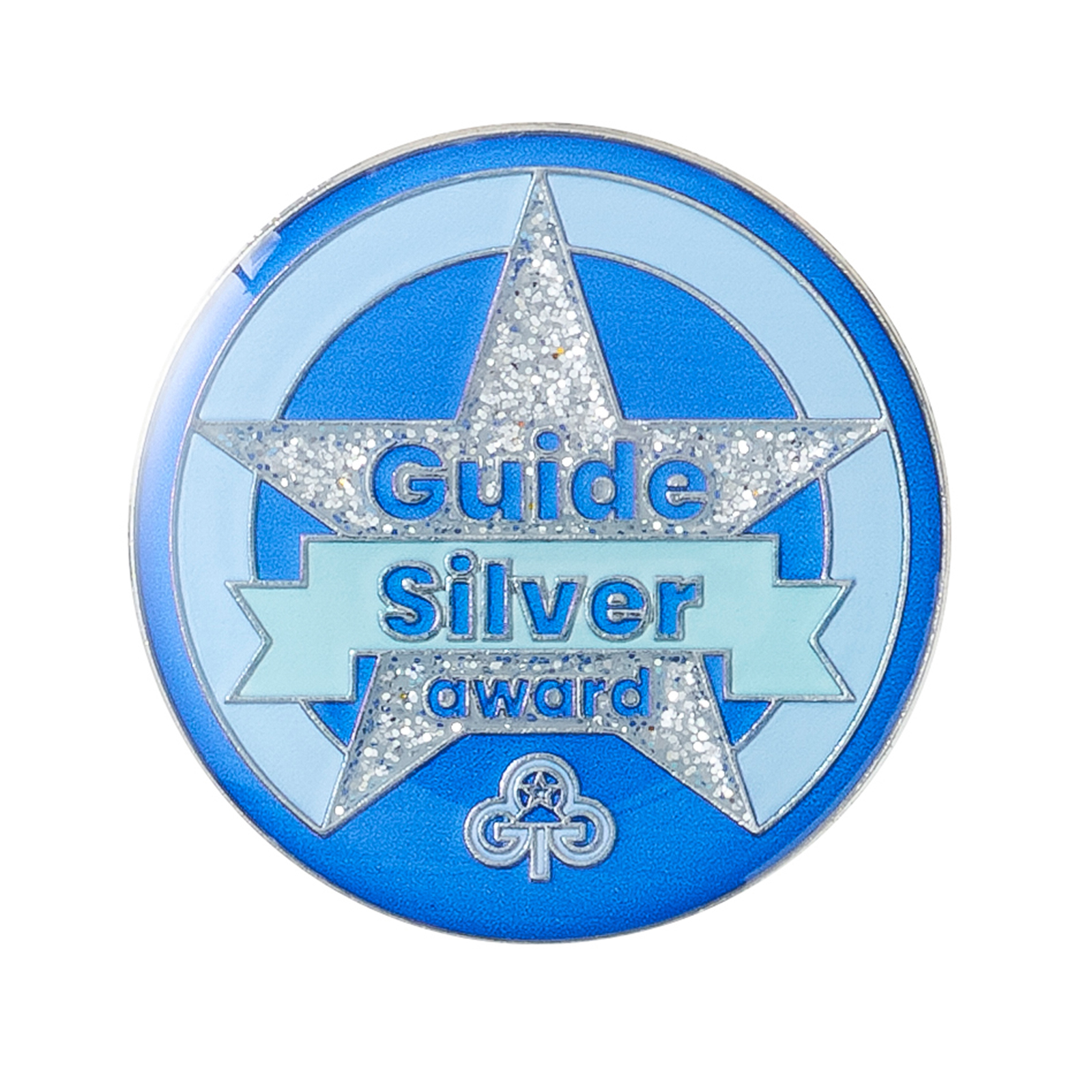Guides silver award metal badge
