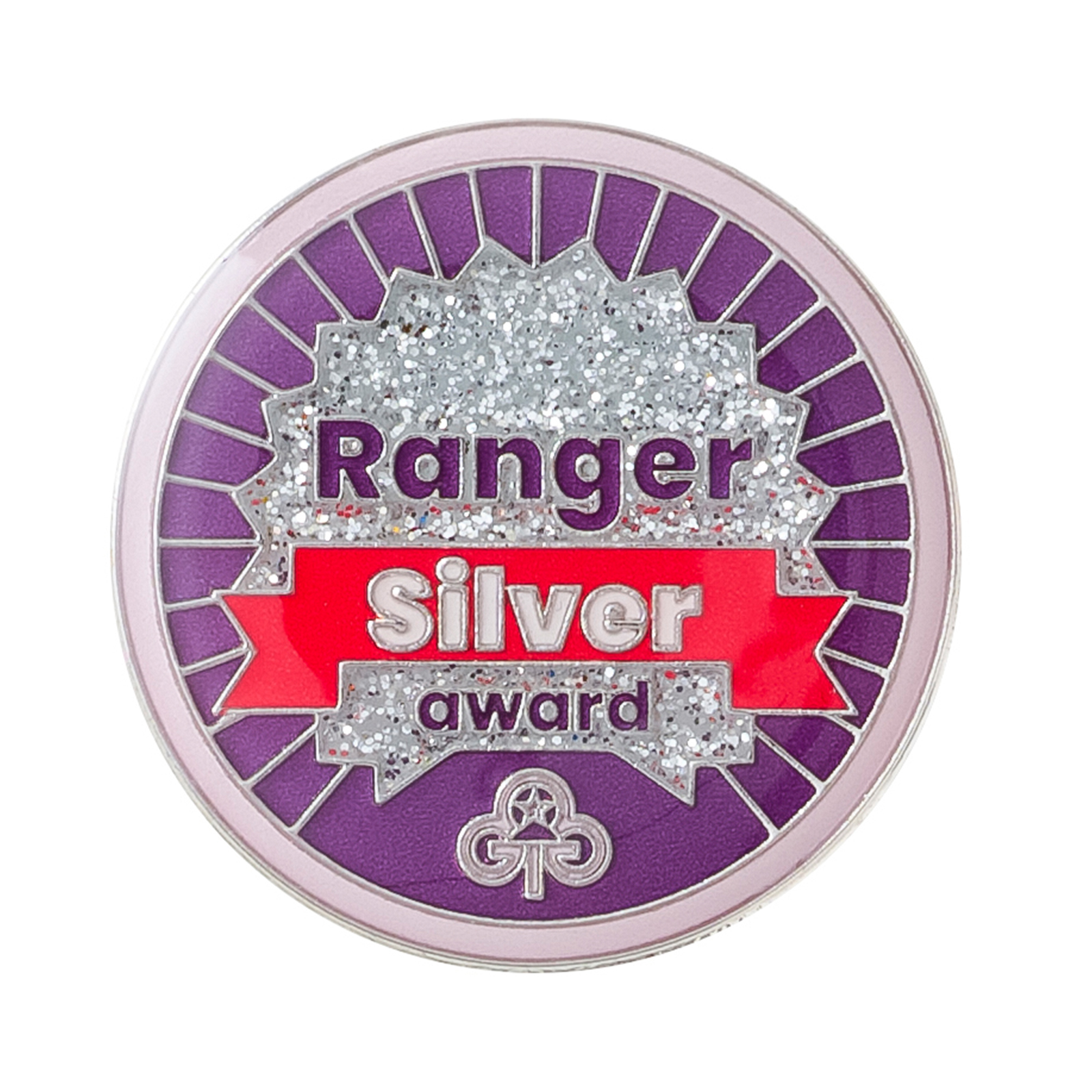 Rangers silver award metal badge