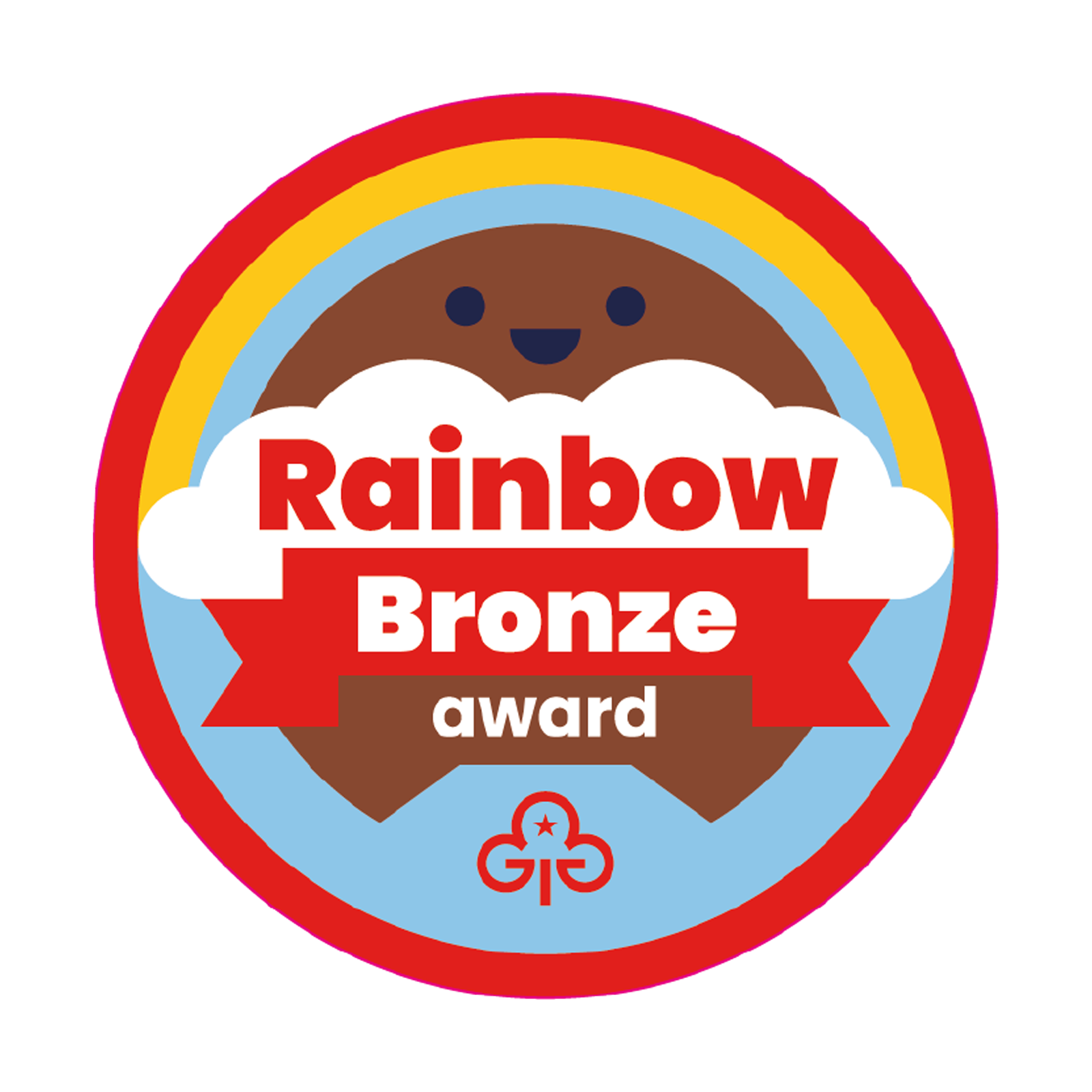 Rainbows bronze award woven badge