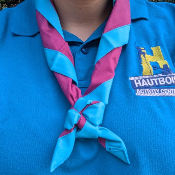 Purple and Turquoise Neckerchief - Image 2