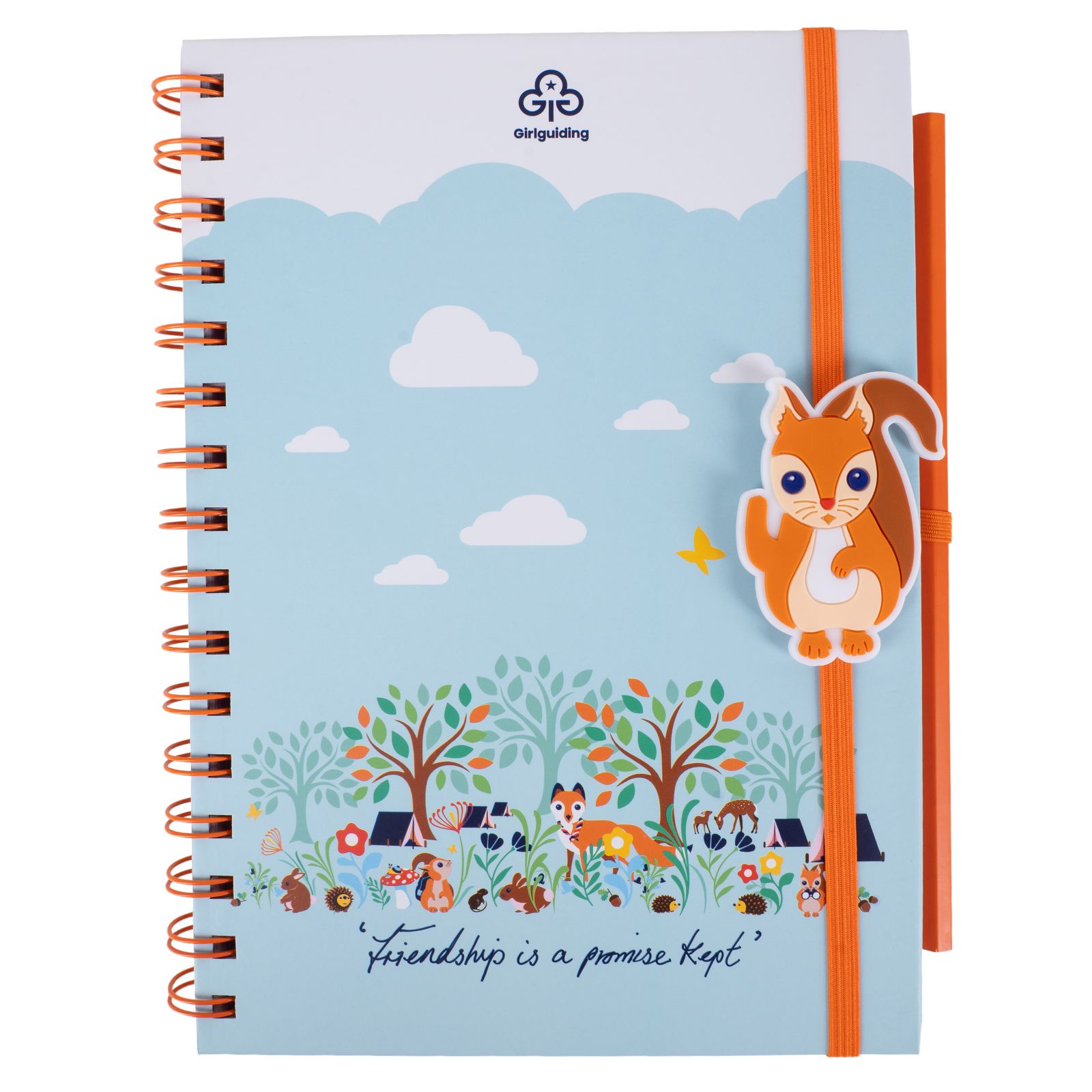 Squirrel notepad and pencil set