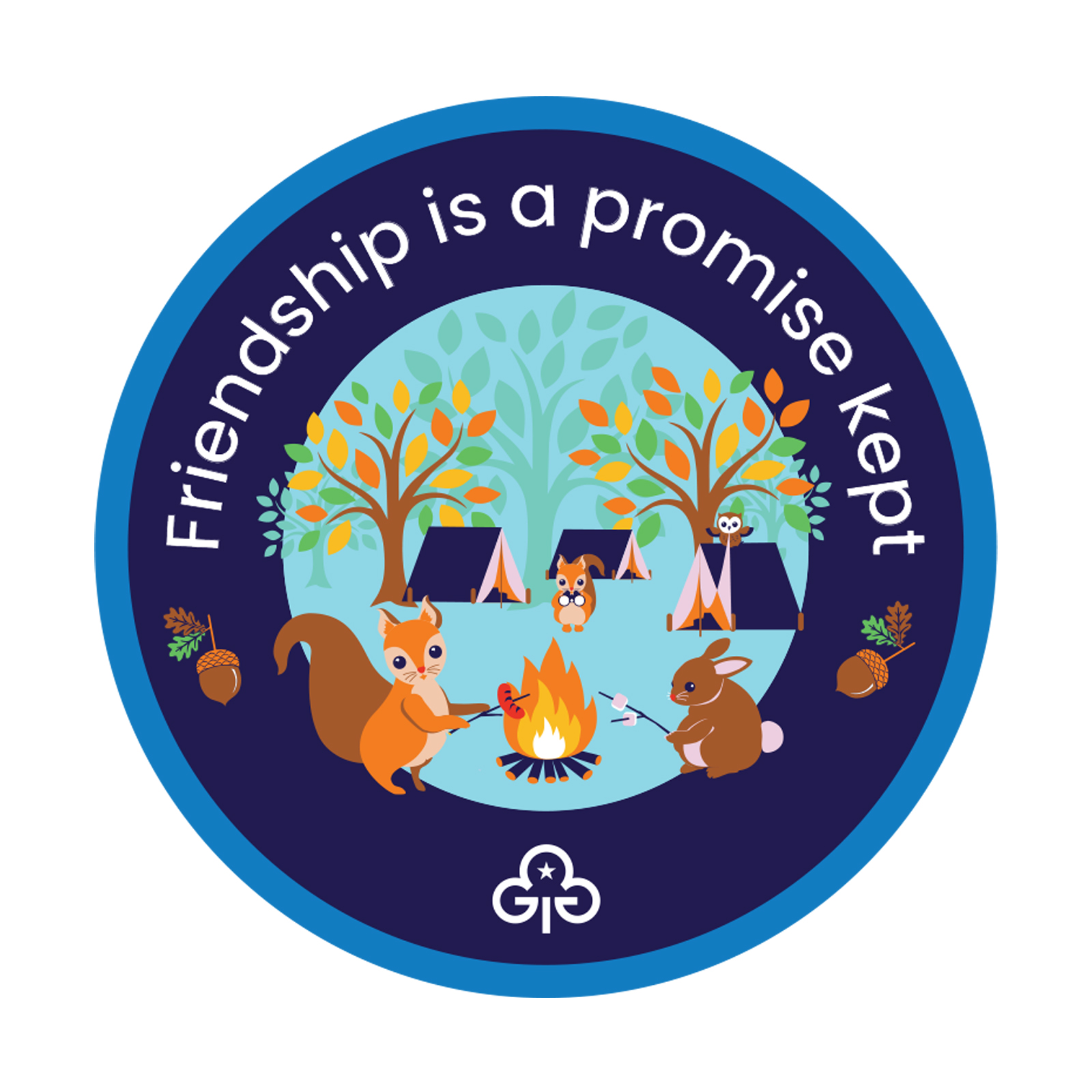 Friendship is a promise kept badge