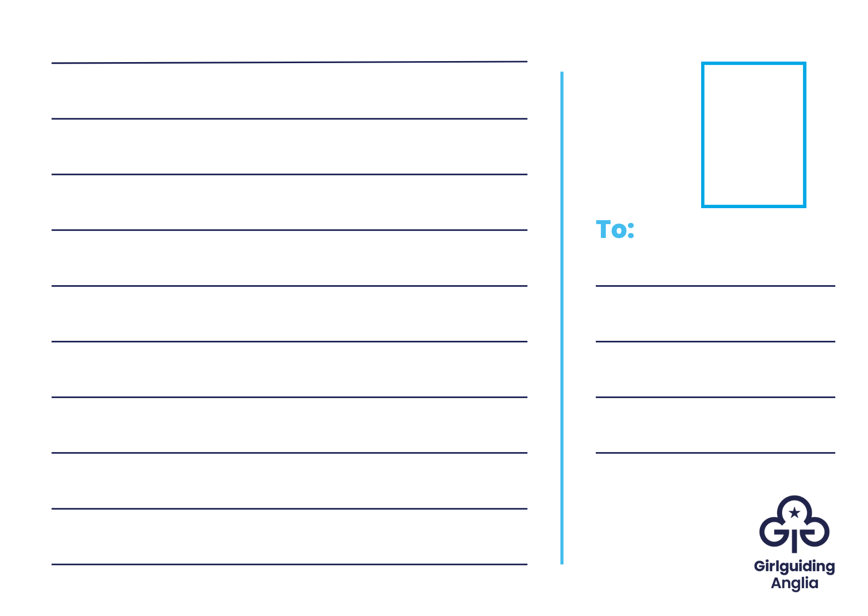Girlguiding Anglia World Thinking Day Postcard - Image 2