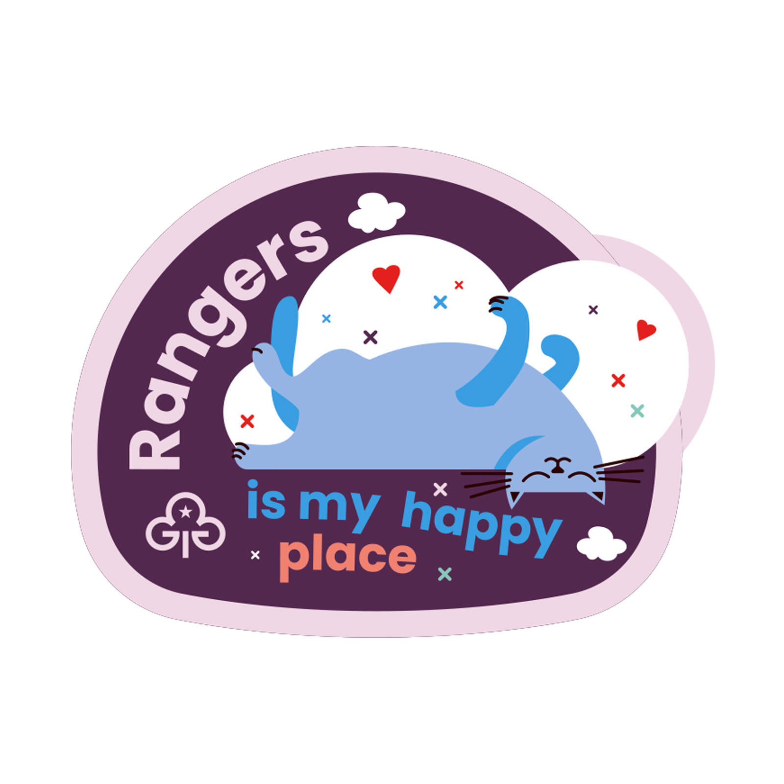 Rangers is my happy place badge