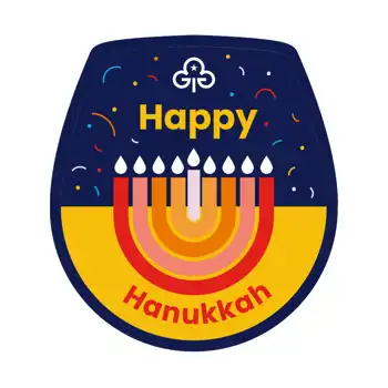 Hanukkah woven badge