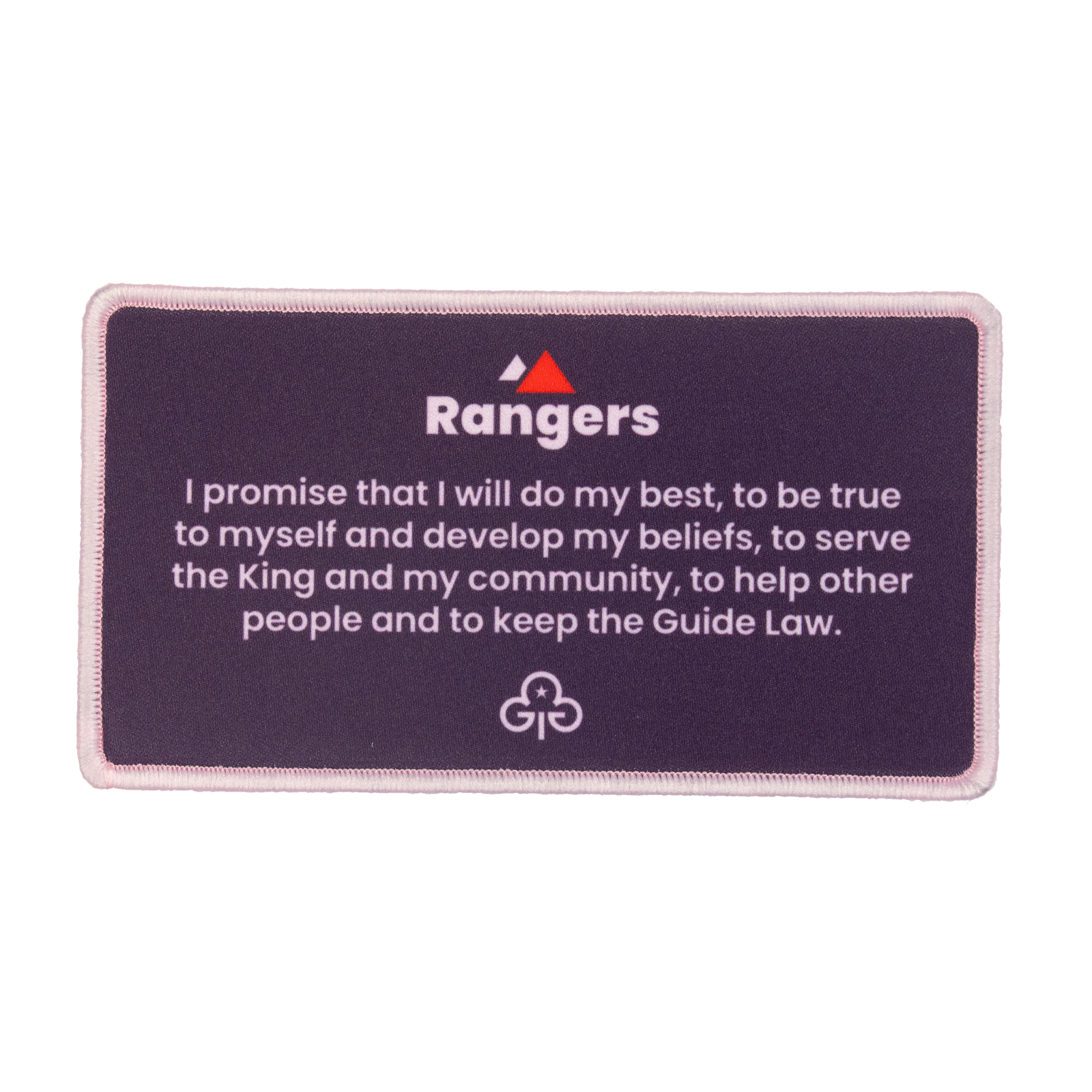 Remember your promise Rangers woven badge