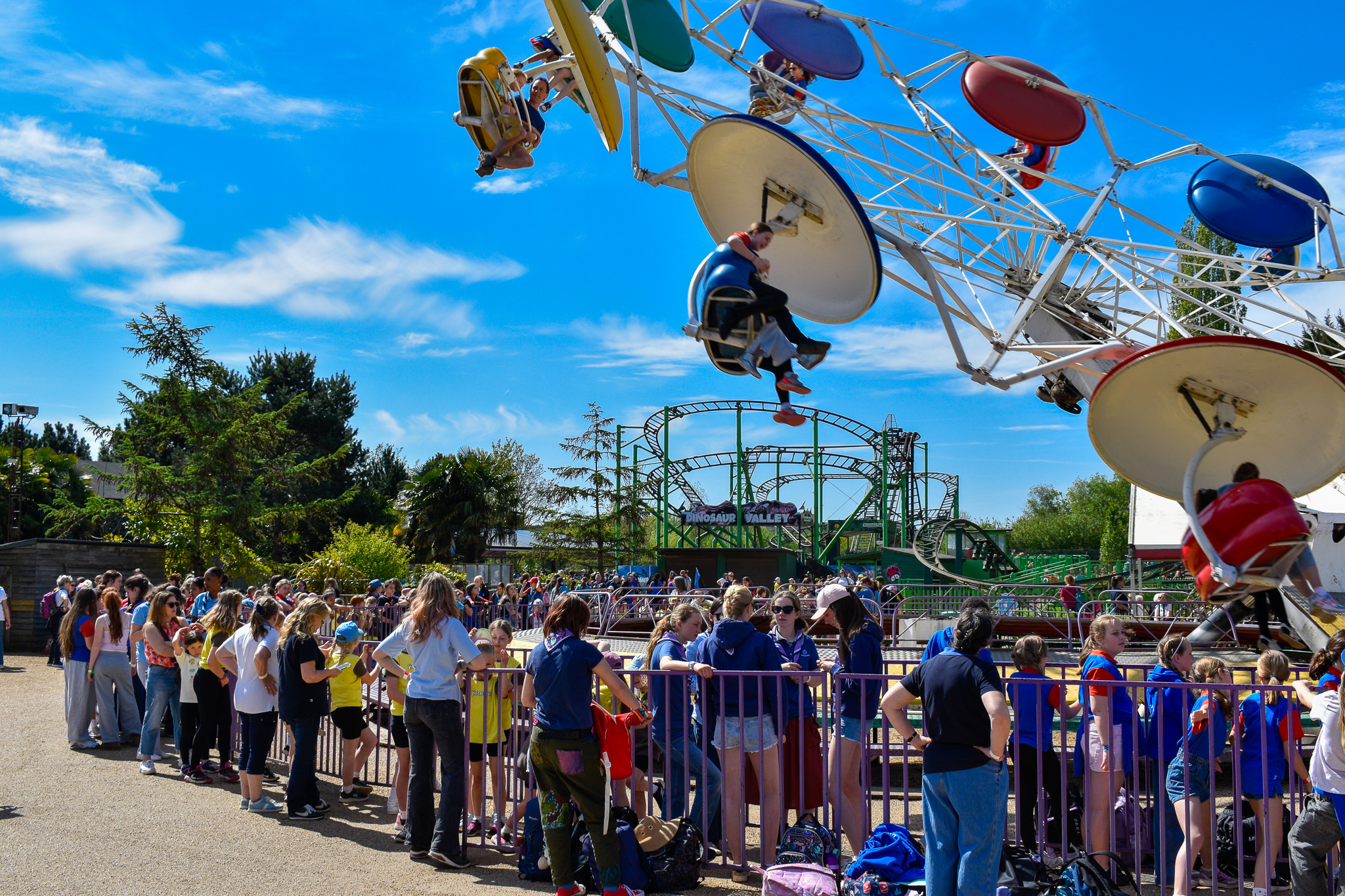Girls waiting for ride