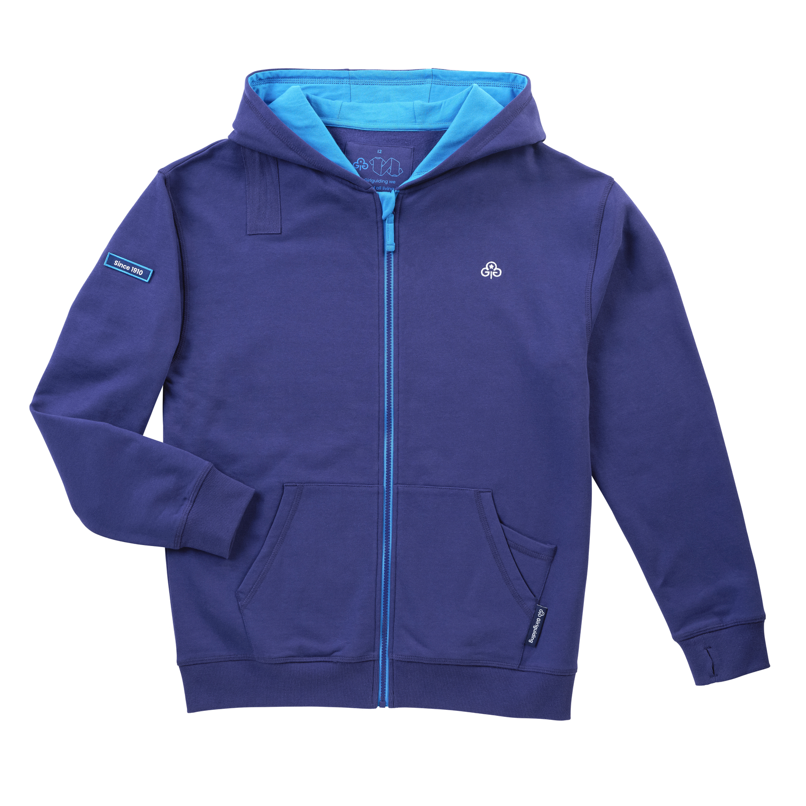 Girlguiding uniform zip hoodie