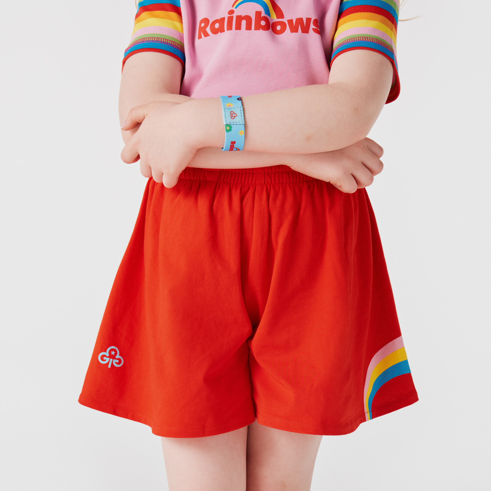 Rainbow flippy shorts
