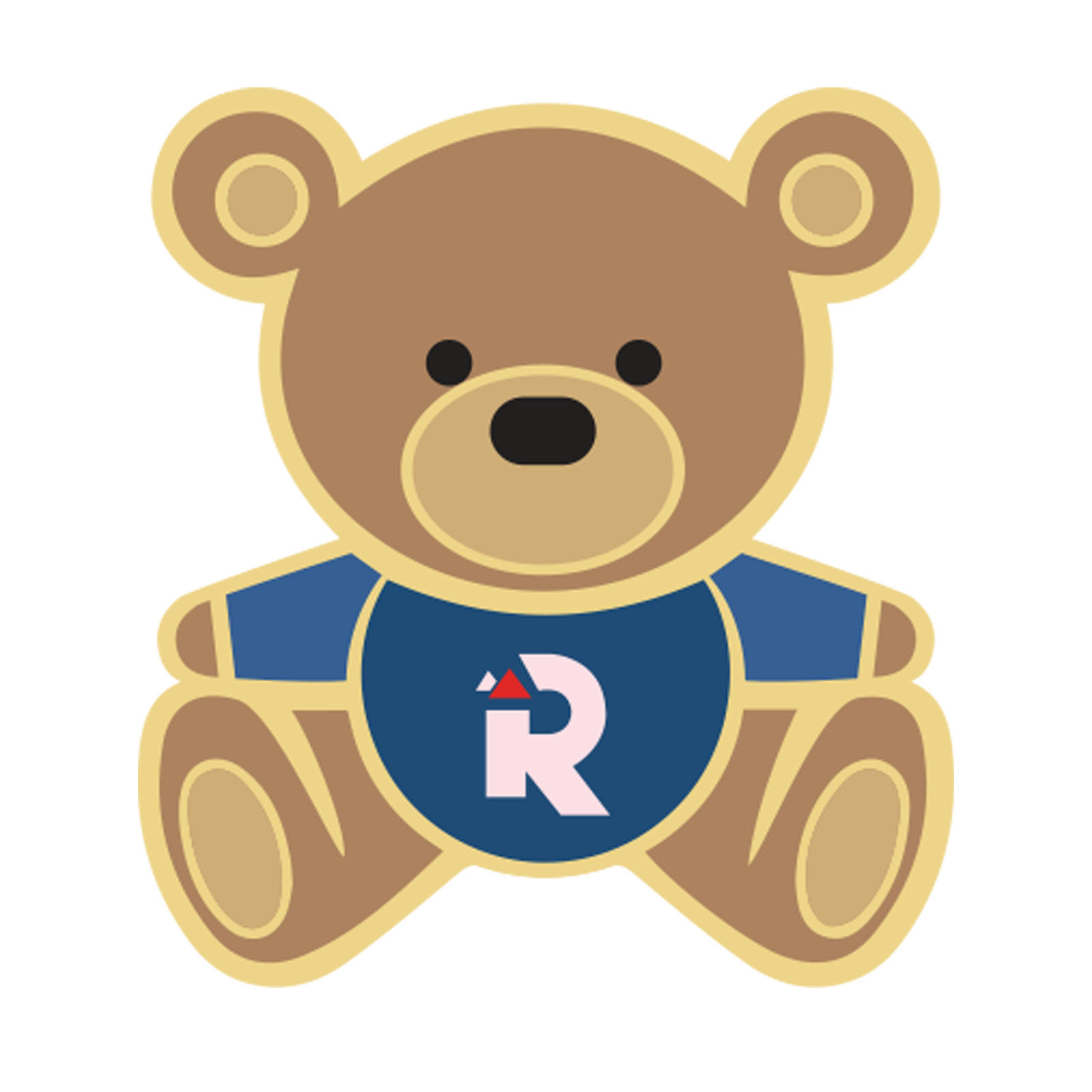 Rangers teddy pin badge